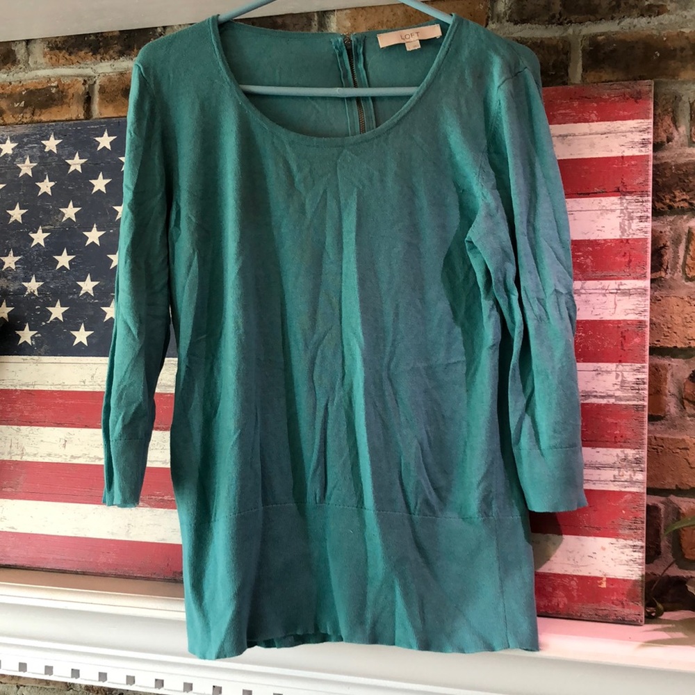 Loft teal sweater